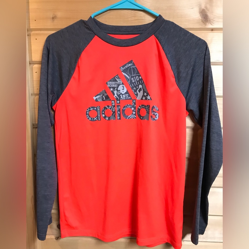 Adidas long sleeve tee. Size youth medium 10/12